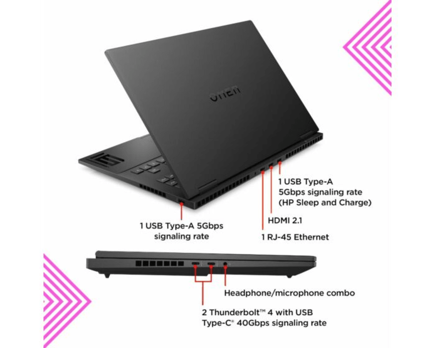 HP Omen Gaming 16-WF0120TX Gaming Laptop | i5-13500H | 16GB RAM 512GB SSD | 16.1" FHD (165Hz) | NVD RTX4050 6GB | Win11 | 2Y Warranty