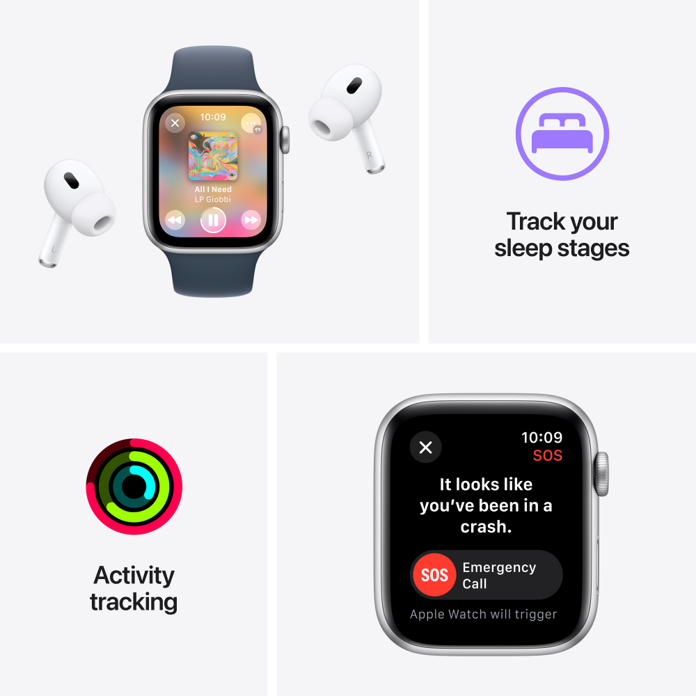 Apple Watch SE with Aluminium Case with Sport Loop (GPS + Cellular) 2023