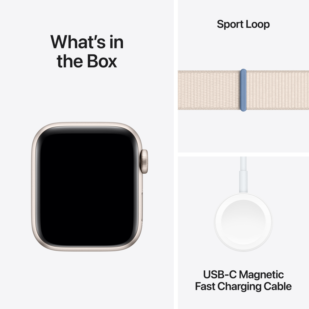 Apple Watch SE with Aluminium Case with Sport Loop (GPS + Cellular) 2023