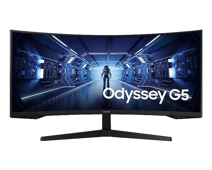 Samsung Odyssey LC34G55TWWEXXS 34" Gaming Curved Monitor | WQHD(3440x1440) | 165Hz | 1ms | VA Panel | HDR10 | DP & HDMI | AMD FreeSync | VESA (75x75) | 3Y Warranty