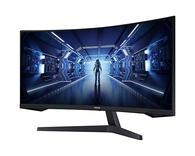 Samsung Odyssey LC34G55TWWEXXS 34" Gaming Curved Monitor | WQHD(3440x1440) | 165Hz | 1ms | VA Panel | HDR10 | DP & HDMI | AMD FreeSync | VESA (75x75) | 3Y Warranty