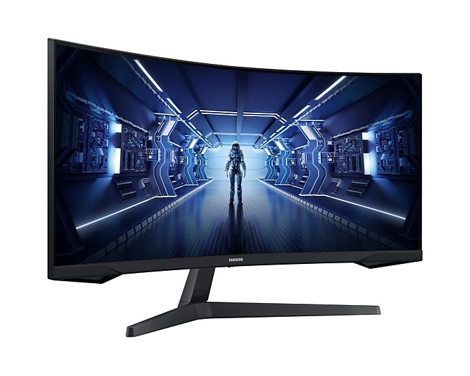 Samsung Odyssey LC34G55TWWEXXS 34" Gaming Curved Monitor | WQHD(3440x1440) | 165Hz | 1ms | VA Panel | HDR10 | DP & HDMI | AMD FreeSync | VESA (75x75) | 3Y Warranty