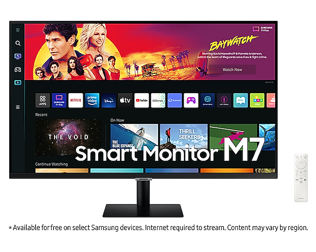 Samsung LS32BM700UEXXS 32" Smart Monitor M7 | 4ms | 4K(3840x2160) | 60Hz | VA Panel | HDMI & USB | Speaker | Wireless Lan & Bluetooth | HDR10 | Remote Controller | Operating System Tizen | 3Y Warranty