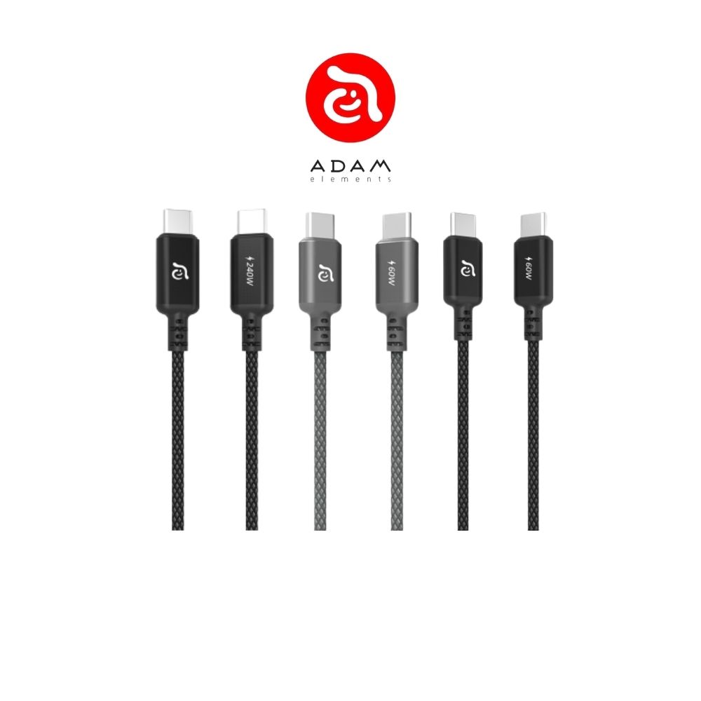 ADAM elements CASA USB-C to USB-C Braided Charging Cable 120cm