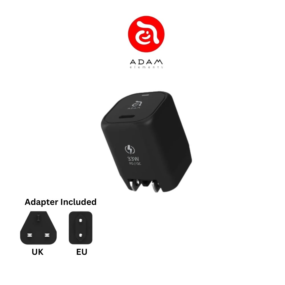 ADAM elements OMNIA P3 USB-C 33W Compact Wall Charger