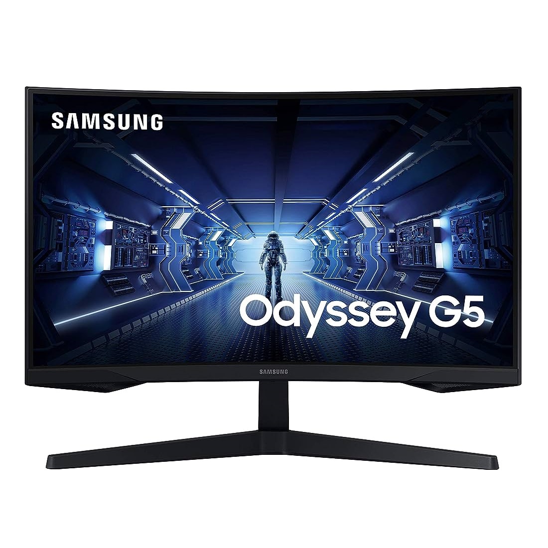 Samsung LC32G55TQWEXXS Odyssey G55T 31.5" Curved Gaming Monitor | 1ms | WQHD 2560x1440 | VA Panel | 144Hz | 1000R | HDMI & DP | HDR10 | Flicker Free | AMD Free-Sync | 3Y Warranty