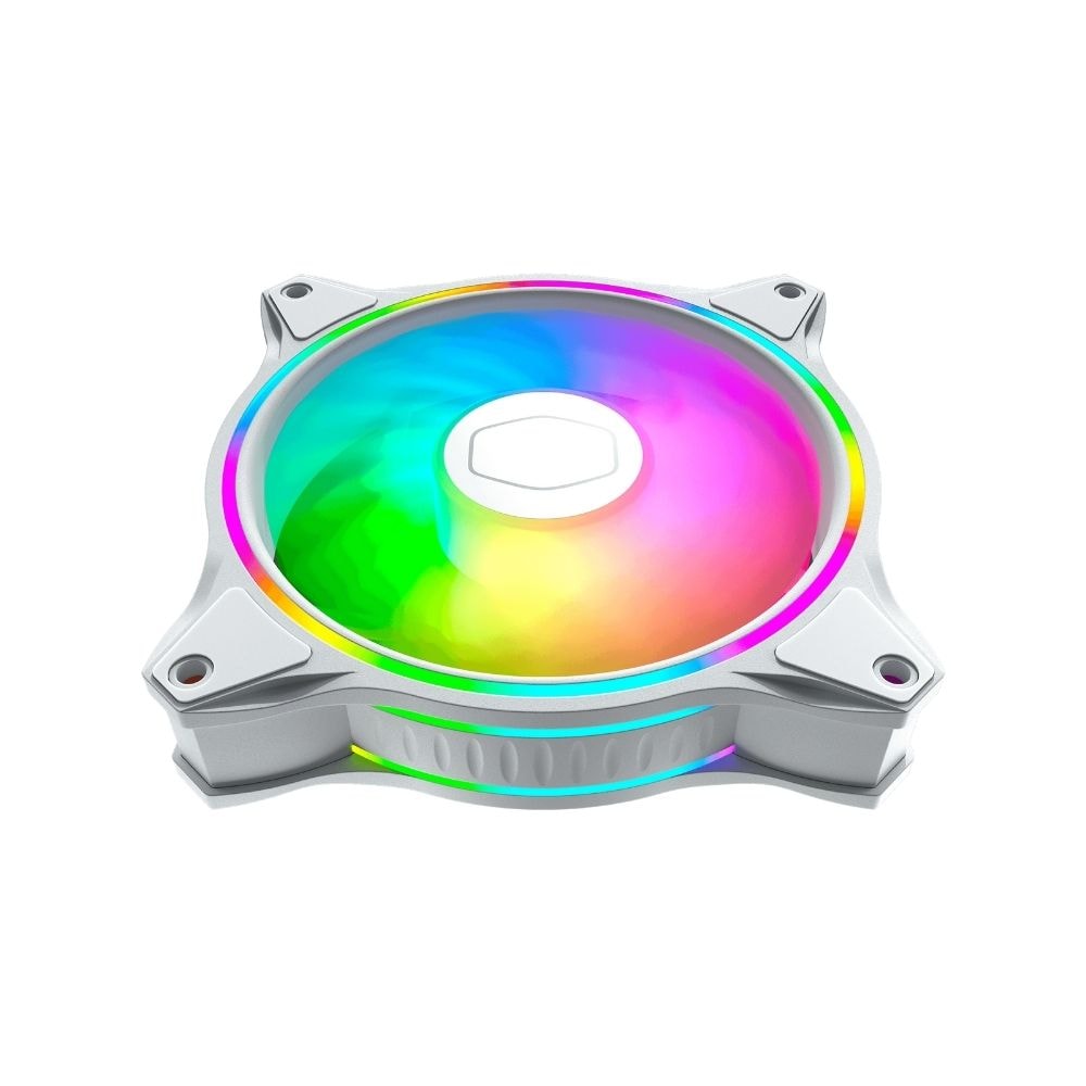 Cooler Master MasterFan MF120 HALO Dual Loop ARGB White Edition 12CM Fan Case | 47.2CFM | MFL-B2DW-18NPA-R1 MFL-B2DW-183PA-R1