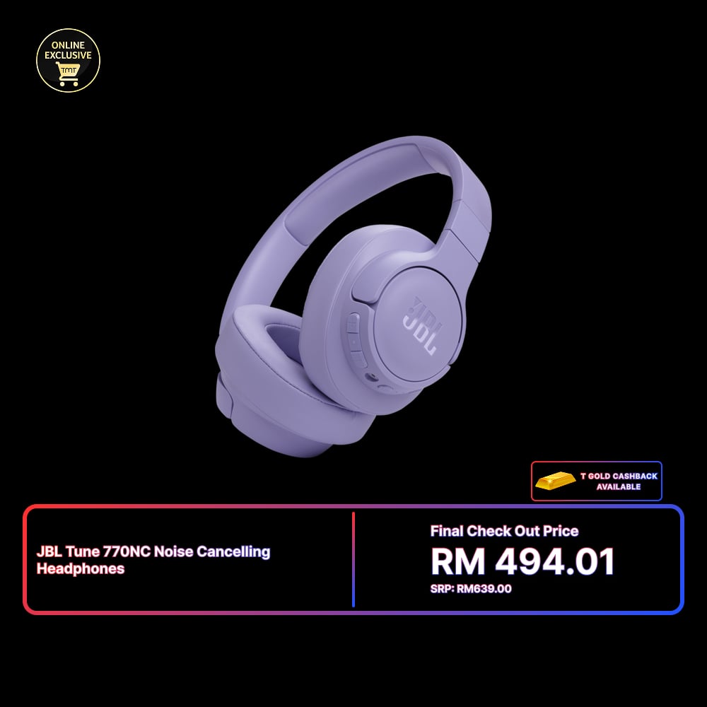 JBL Tune 770NC Adaptive Noise Cancelling Over-Ear Headphones