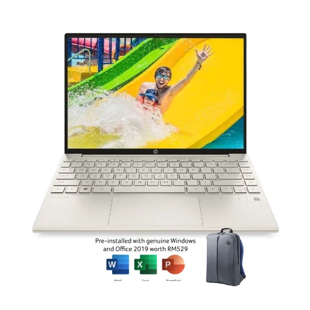 HP Pavilion Aero 13-be0045AU Gold Laptop 484K0PA | Ryzen 5-5600U | 8GB RAM 512GB SSD | 13.3" WUXGA | W10 | MS OFFICE+BAG