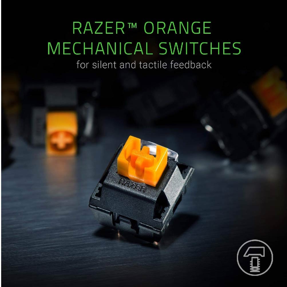 Razer BlackWidow Lite Silent Mechanical Keyboard | Orange Switches - 1 Year Warranty