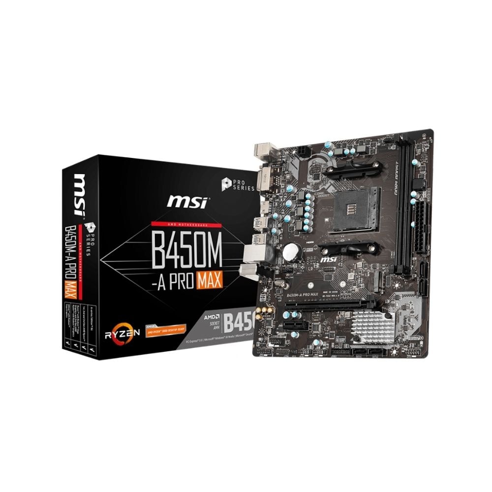 MSI AMD AM4 B450M-A PRO MAX mATX Motherboard