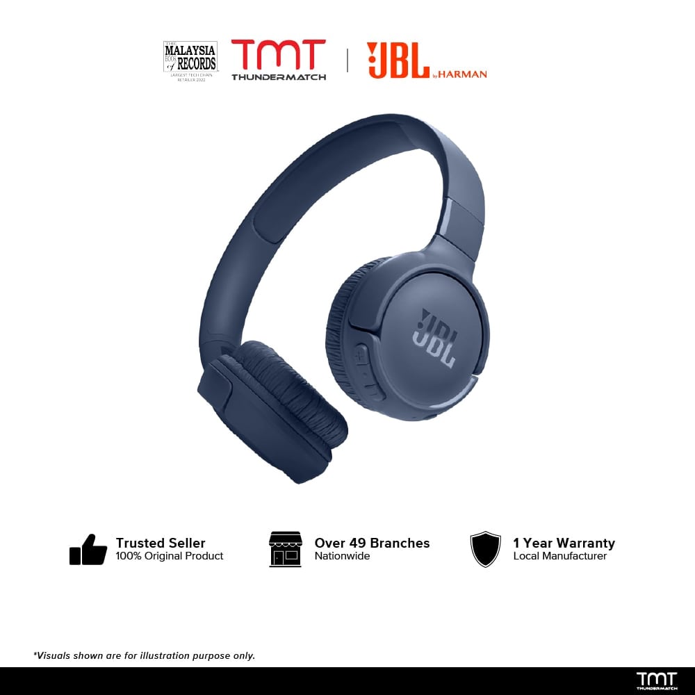 JBL TUNE 520BT Wireless On-Ear Headphones with Built-in Microphone