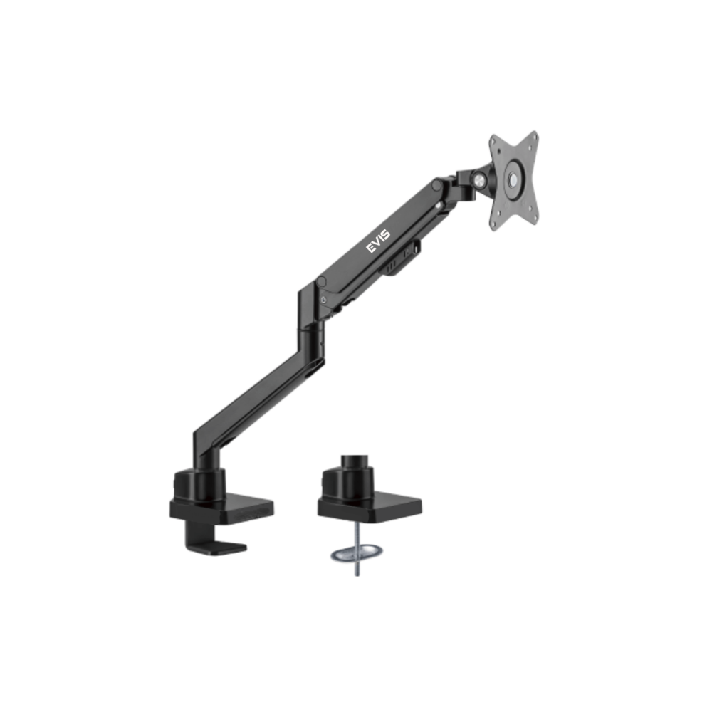 Evis Solid Steel Single / Dual Monitor Arm | Compatible with 17" to 32" Inch Monitor | Max 9kg