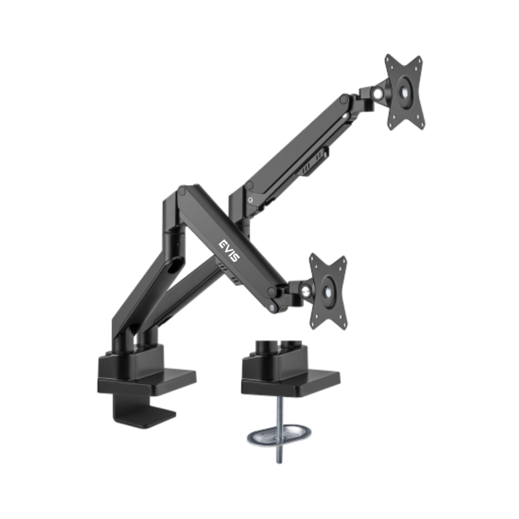 Evis Solid Steel Single / Dual Monitor Arm | Compatible with 17" to 32" Inch Monitor | Max 9kg