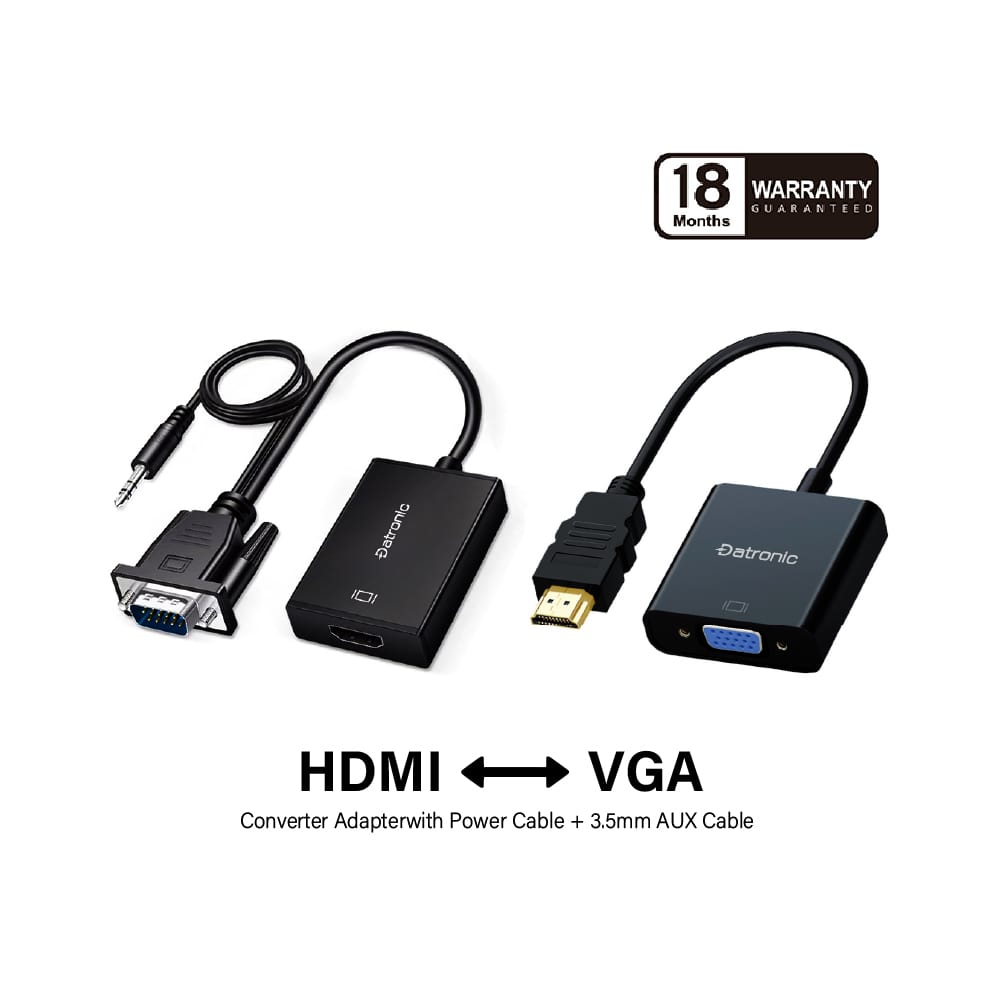 Datronic HDMI to VGA / VGA to HDMI Converter Adapter DHD-159 DHD-160 DVGA-107