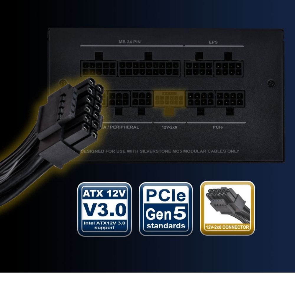 Silverstone Decathlon White Edition DA850R 850W 80PLUS GOLD Full-Modular Power Supply