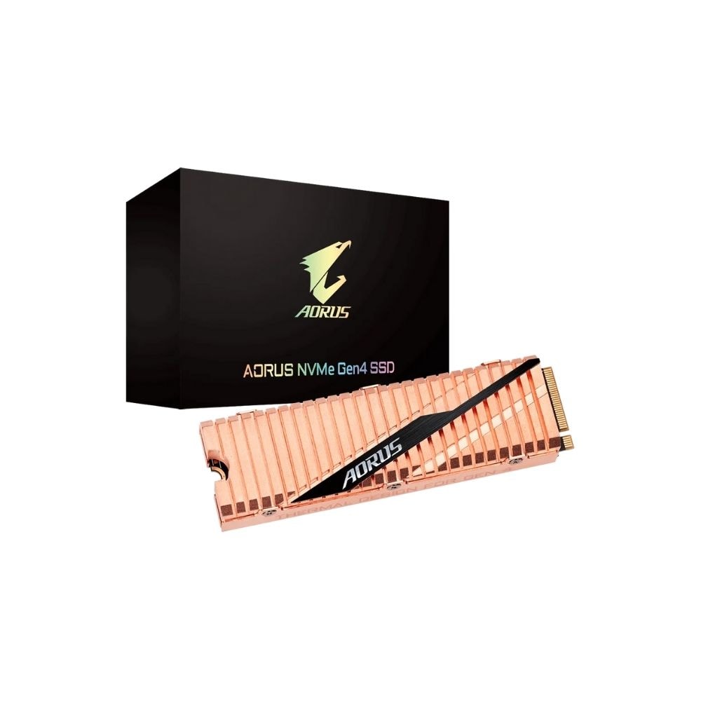 Gigabyte Aorus M.2 2280 PCIe NVMe Gen4 With Copper HeatSink SSD | 500GB /1TB /2TB | GP-ASM2NE6500GTTD GP-ASM2NE6100TTTD GP-ASM2NE6200TTTD