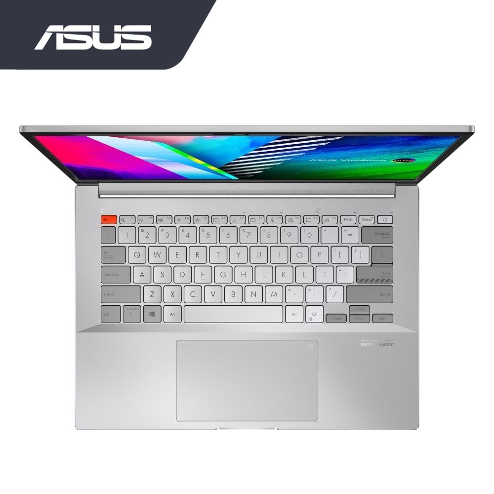 Asus Vivobook Pro X OLED N7400P-CKM018TS Cool Silver Laptop | i5-11300H | 16GB RAM 512GB SSD | 14" FHD OLED | RTX 3050 | W10 | MS OFFICE+CARRY CASE