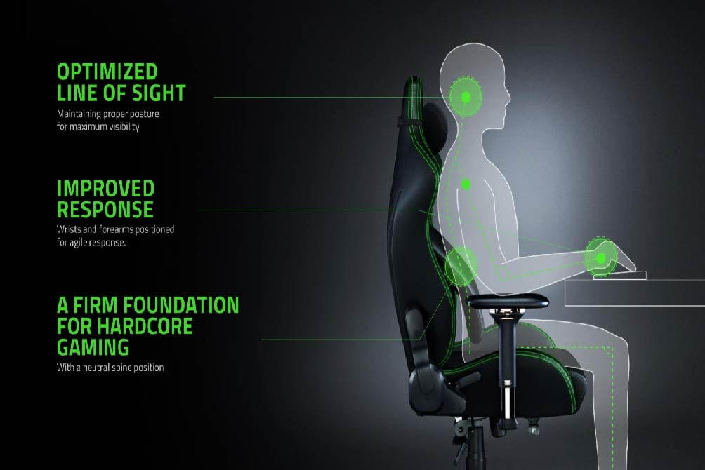 Razer Iskur Gaming Chair Thunder Match