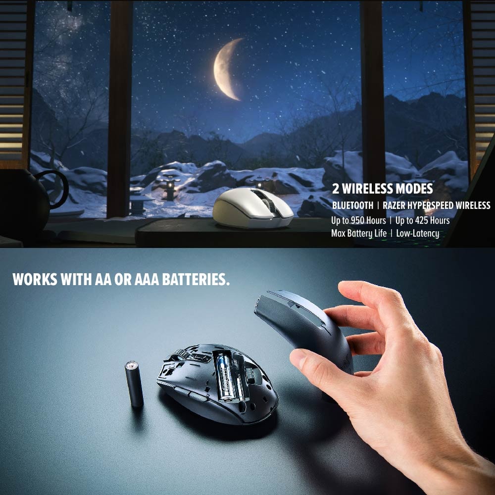 Razer Orochi V2 Wireless Dual Mode Gaming Mouse (RZ01-03730100-R3A1)
