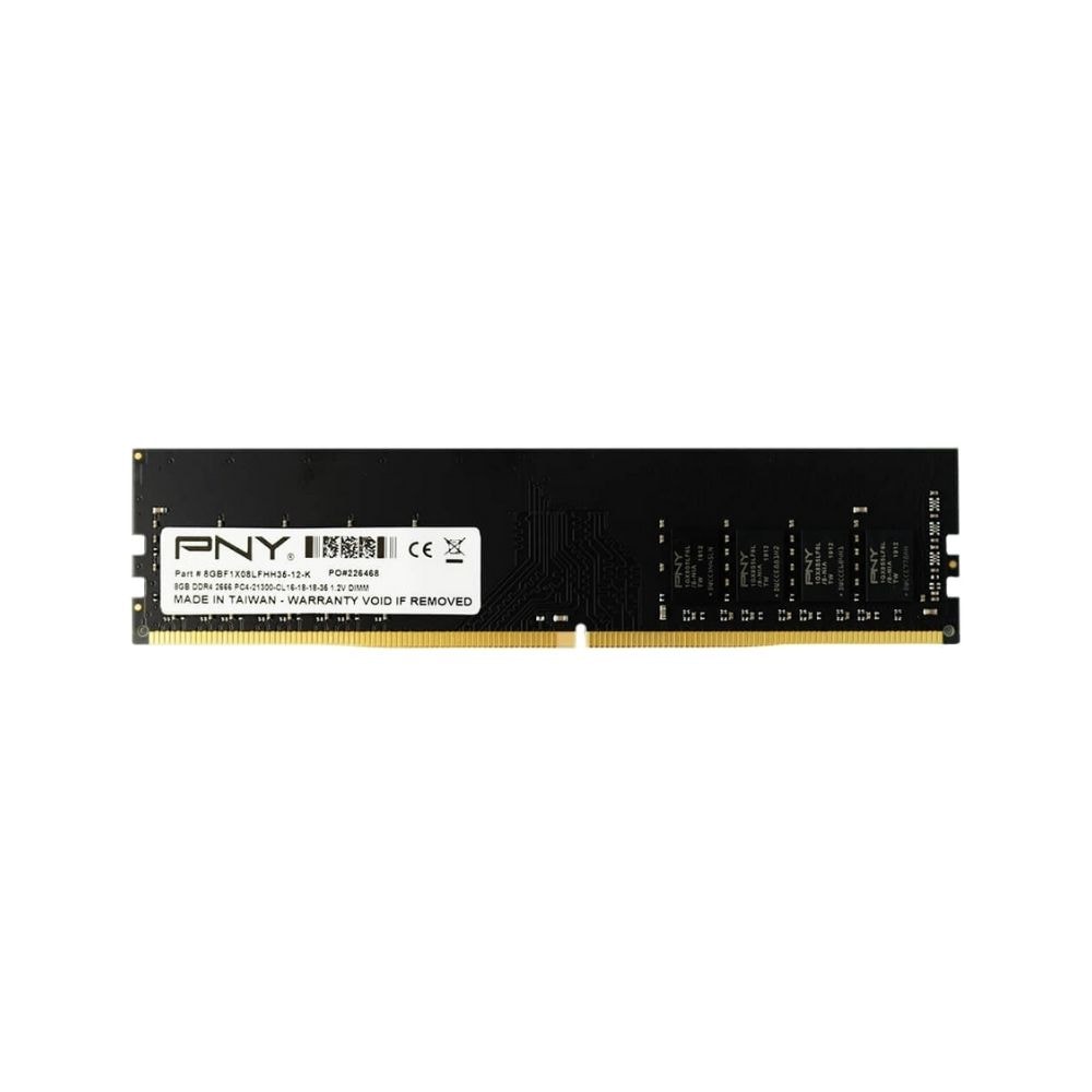 PNY DDR4 2666MHz CL16 DIMM Single RAM Desktop | 4GB /8GB | MD4GSD42666BL MD8GSD42666BL