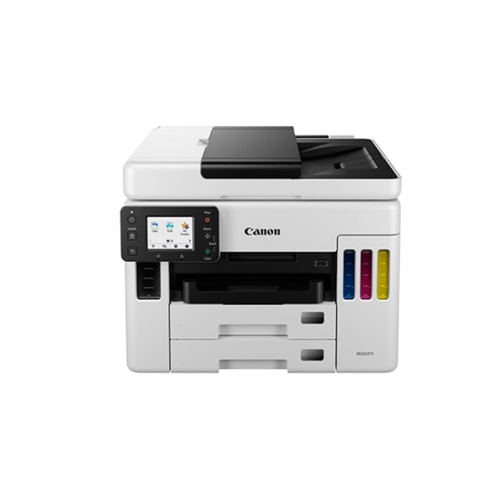 Canon Maxify GX7070 A4 Printer Auto Duplex Print, Scan,Copy,FAX | 2.7"Touch LCD | Wireless,Lan,USB | ADF Single Cassetes