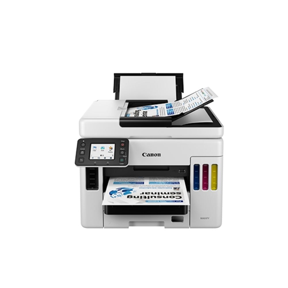 Canon Maxify GX7070 A4 Printer Auto Duplex Print, Scan,Copy,FAX | 2.7"Touch LCD | Wireless,Lan,USB | ADF Single Cassetes