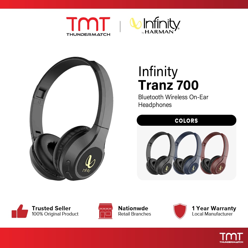 Infinity by HARMAN Tranz 700 Wireless On-Ear Headphones