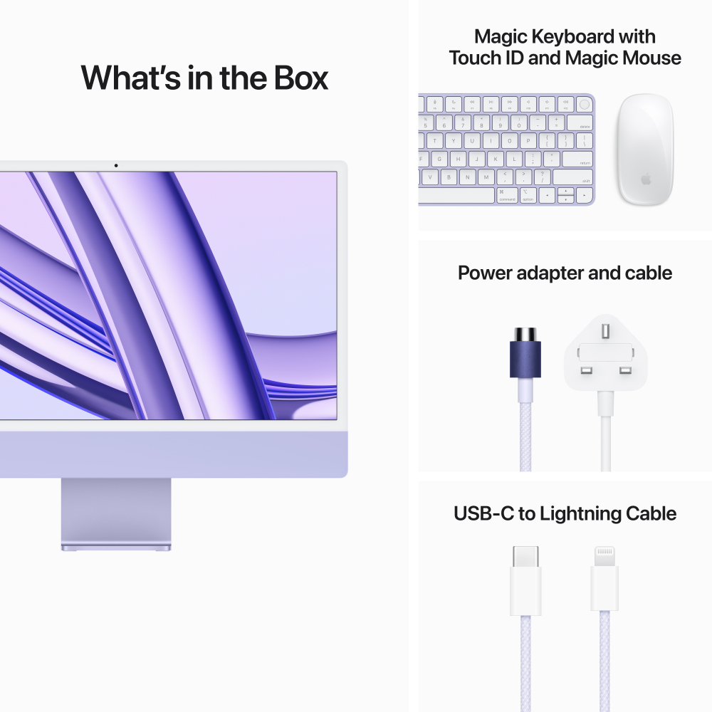 Apple iMac 24-inch M3 (Four ports, 2023)