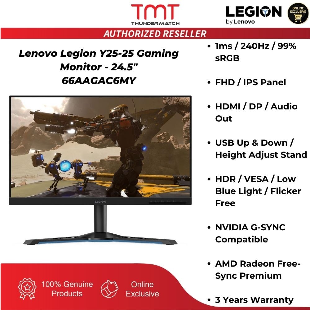 Lenovo Legion Y25-25 24.5" Gaming Monitor | 1920 x 1080