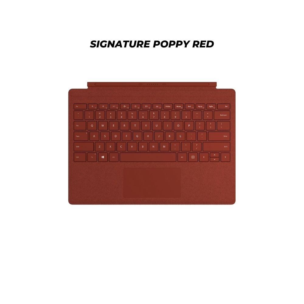 [DEMO UNIT] Microsoft Surface Go Type Cover and Signature Type Cover for Surface GO (Poppy Red) | No Warranty