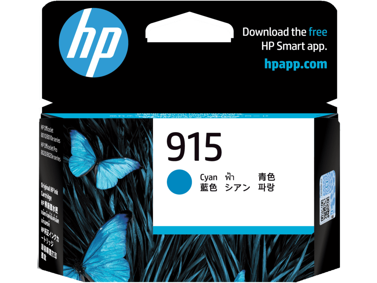 [Clearance] Hp 915/915XL ink (Cyan/Yellow) | OfficeJet 8020