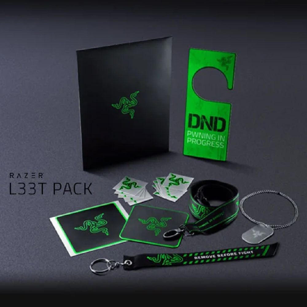 Razer L33t V3 Accessories Pack - Spend RM500+ on Razer to get Razer L33t as free gift