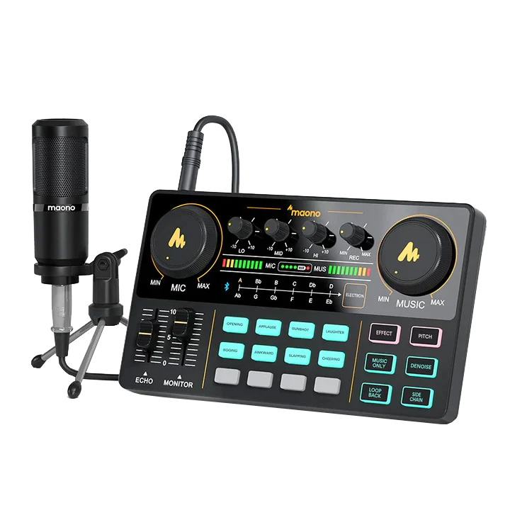 (Dec Brand Of The Day) Maono AU-AM200S1 Sound Card with Microphone Bundle Set