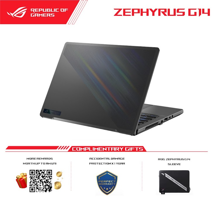 Asus ROG Zephyrus G14 GA402X-VNC079WH Gaming Laptop Mini-LED version (Eclipse Gray) | AMD Ryzen 9-7940HS | 16GB RAM 1TB SSD | 14'' WQXGA (2560 x 1600) (165Hz) | RTX4060 8GB | Win11 | 2Y Warranty