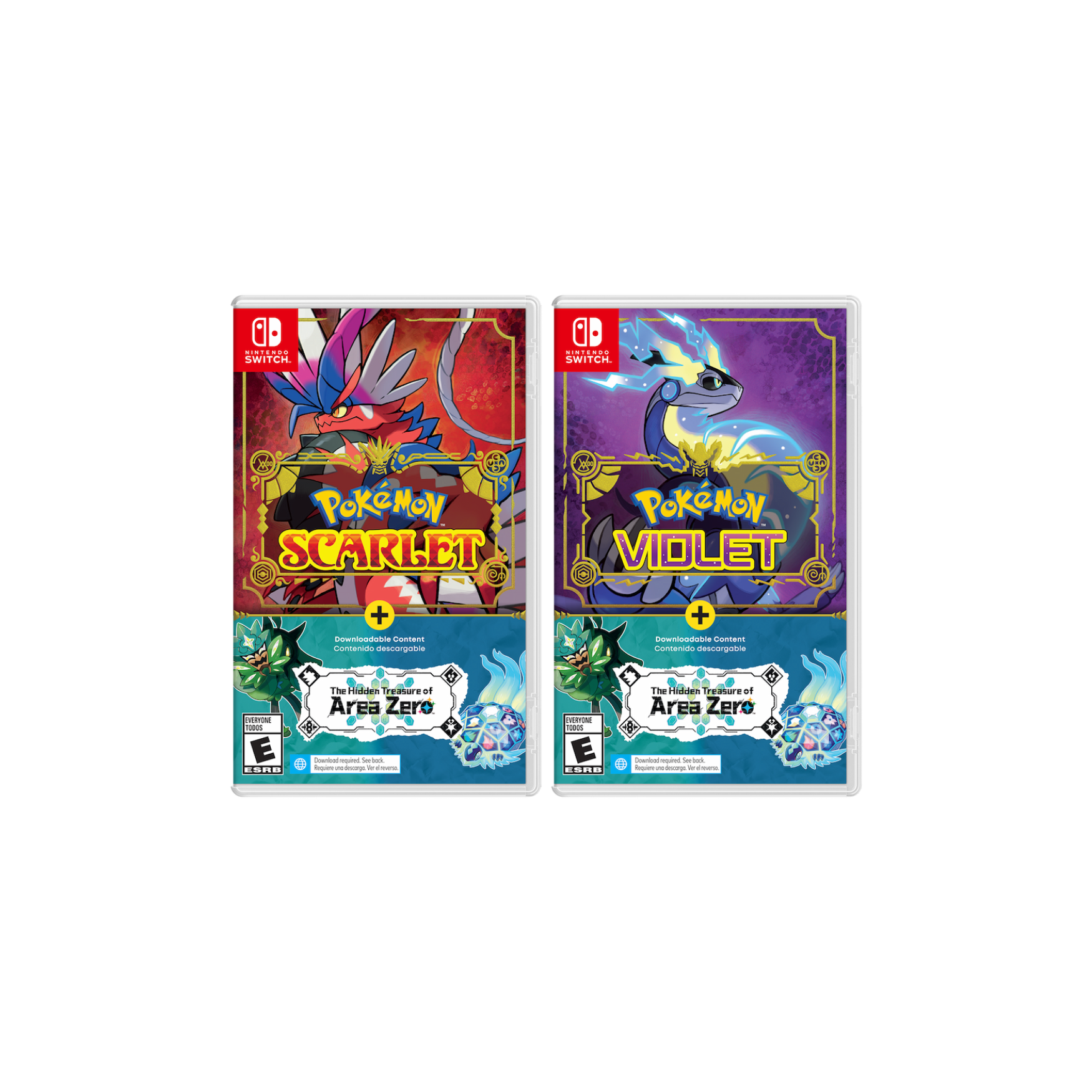 Nintendo Switch Game Pokemon Scarlet And Violet + DLC Bundle Packs for Nintendo Switch