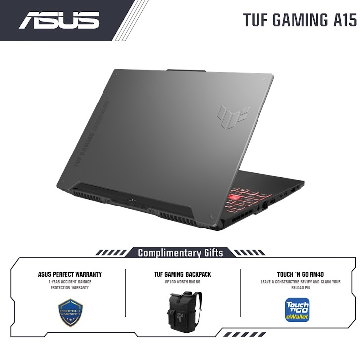 Asus TUF Gaming A15 (2023) FA507X-VLP029W Gaming Laptop | AMD Ryzen 9 7940HS | NVD RTX4060