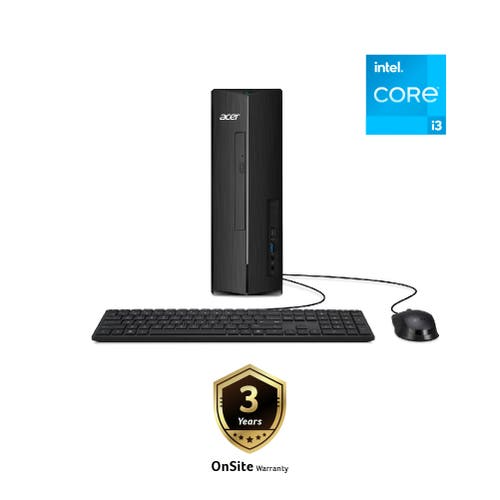 Acer Aspire XC1780-13100W11S Desktop | i3-13100 | 8GB RAM(Upgradable) | 512 SSD | Intel UHD Graphics | MS Office H&S 2021 | Win11 | 3Y Warranty (Free Acer Keyboard & Mouse)