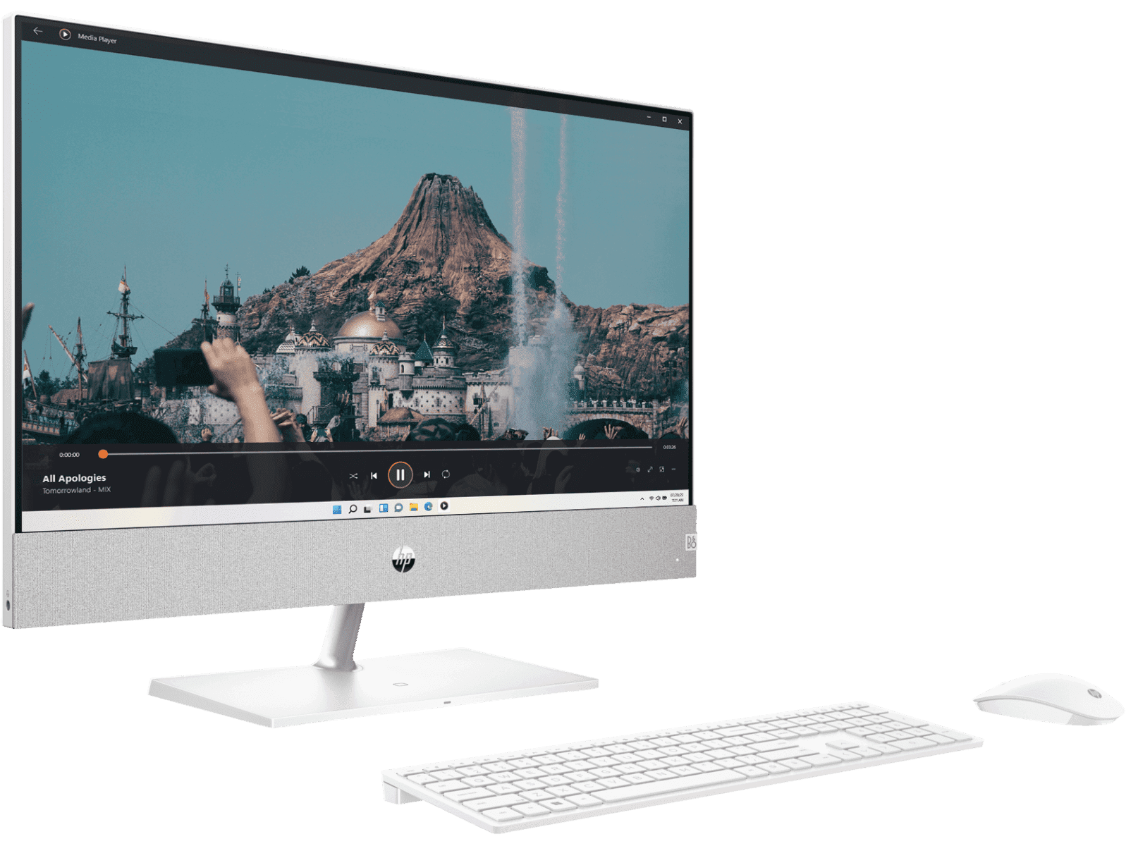 HP AIO 24-CA2001D PC (Snowflake White) | Intel i5-13400T
