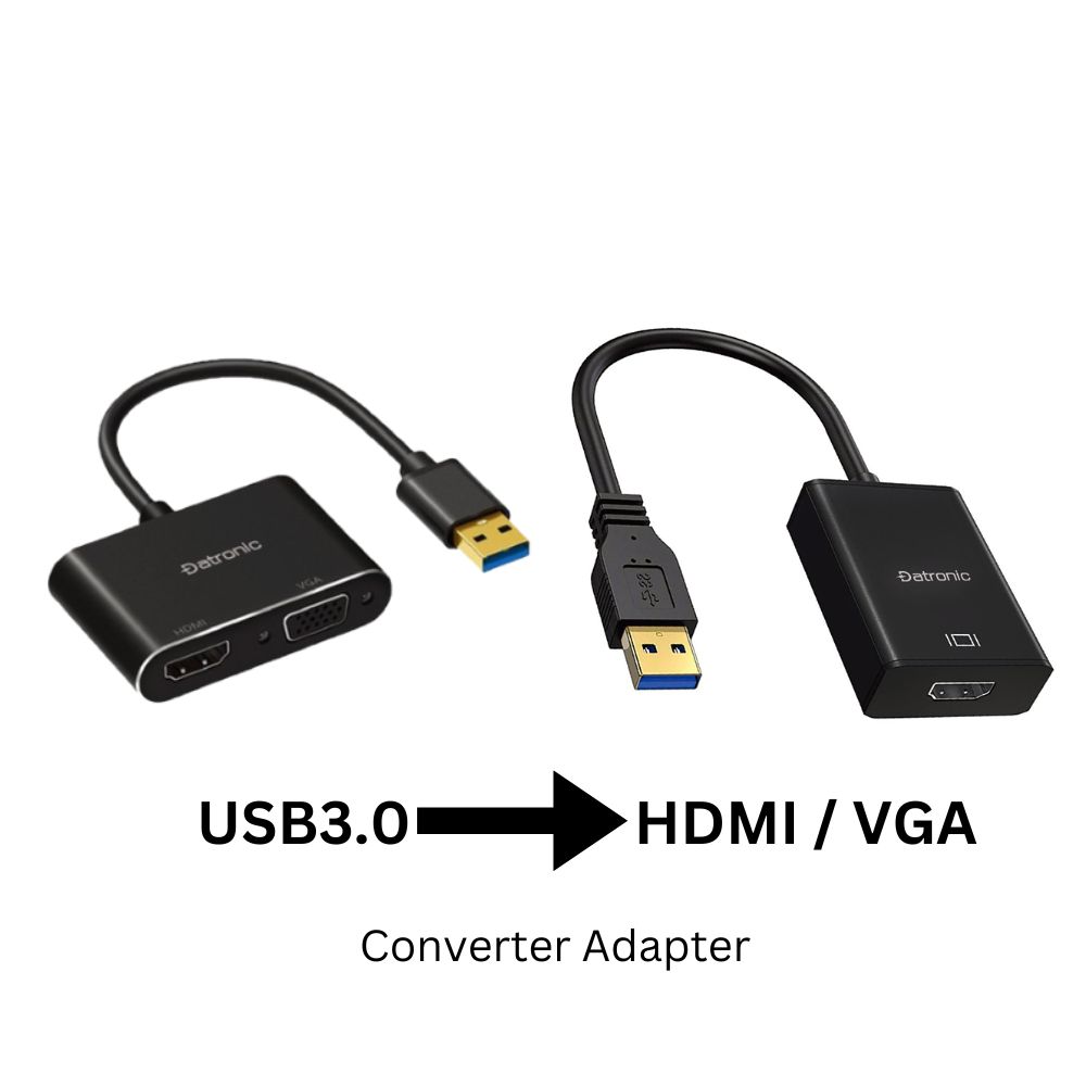 Datronic USB 3.0 to HDMI / VGA Converter Adapter DUSB-179 DUSB-180