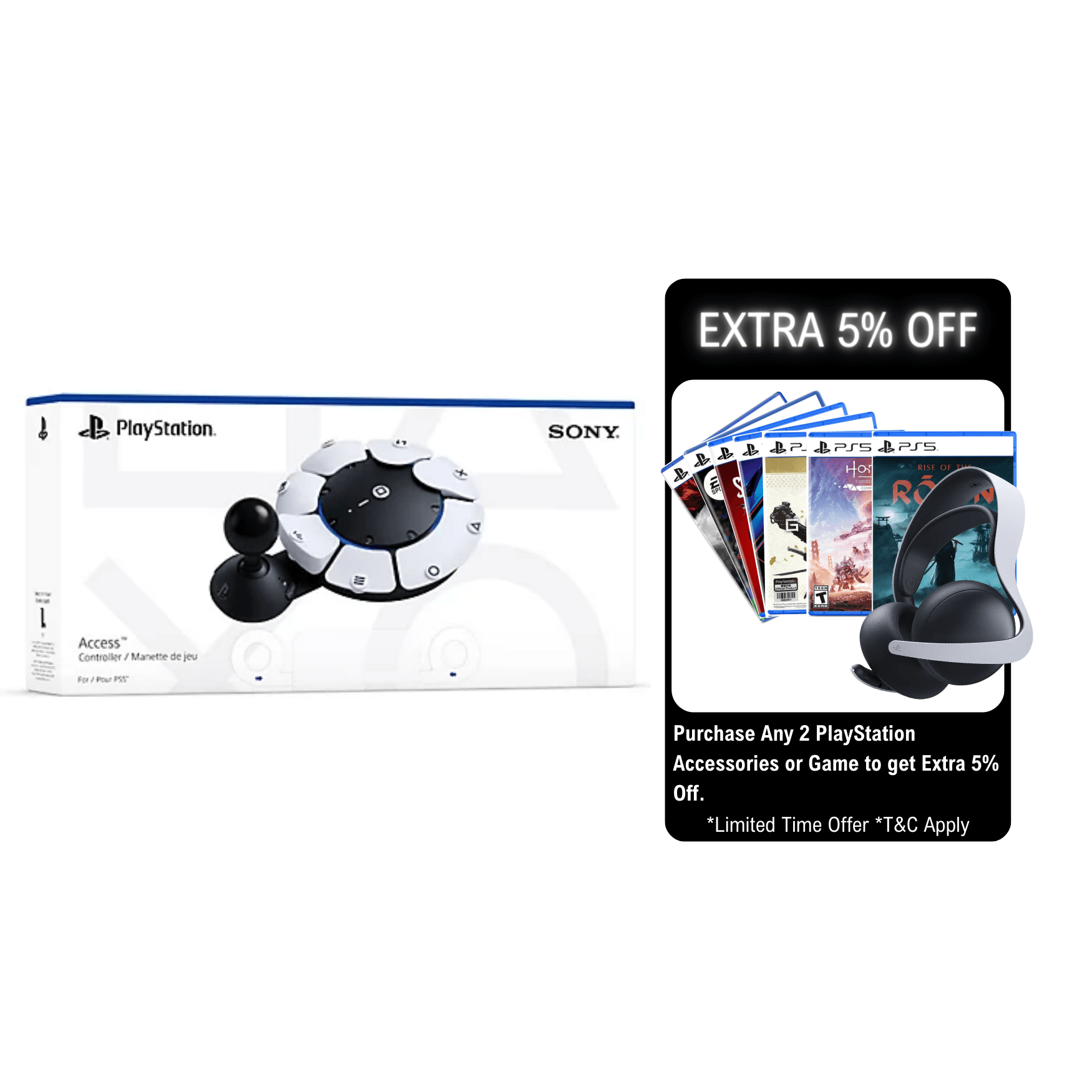 Sony PS5 Access Controller For PlayStation 5 [PS5 ANY 2 5% OFF]