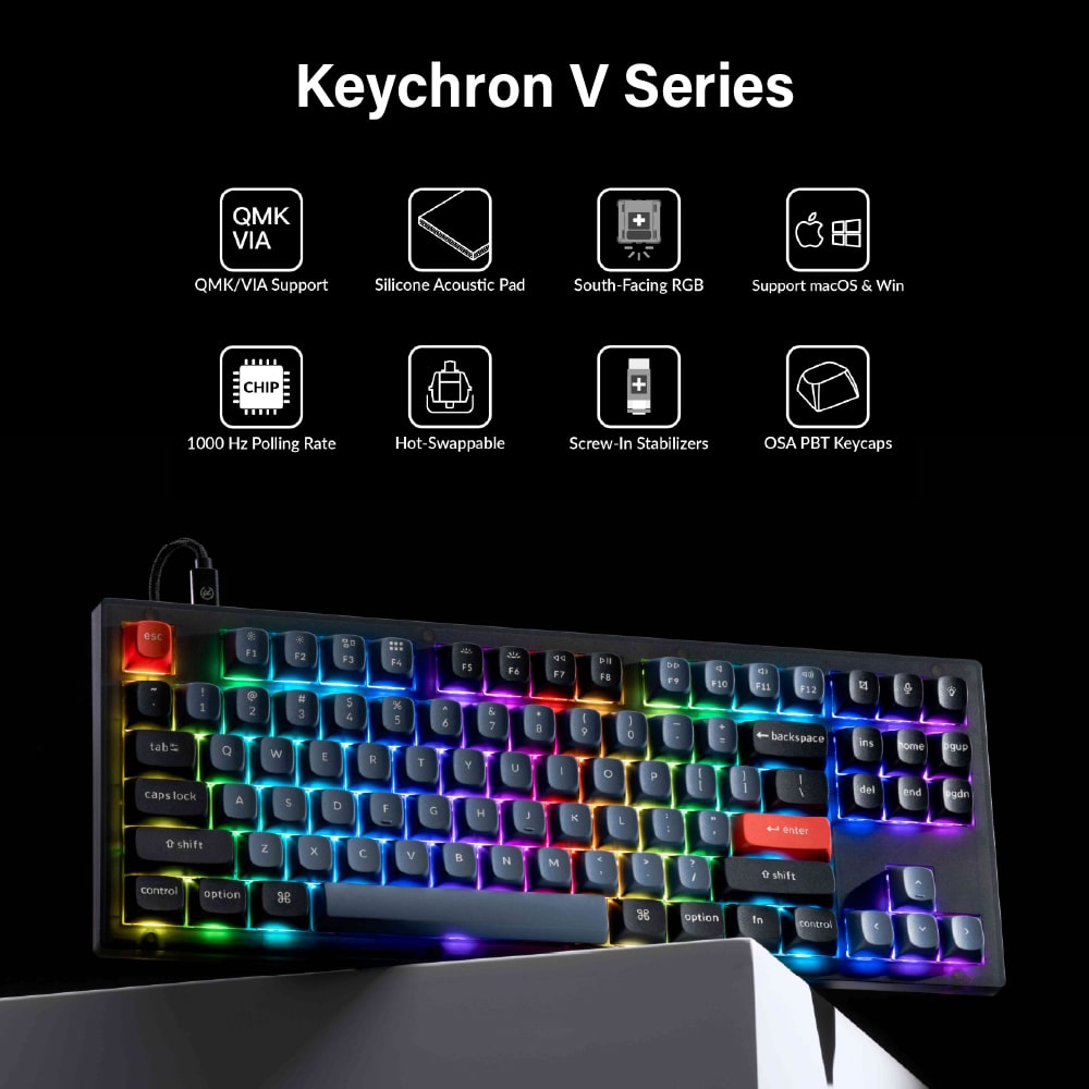 Keychron V Series QMK Hot-Swappable Mechanical Keyboard