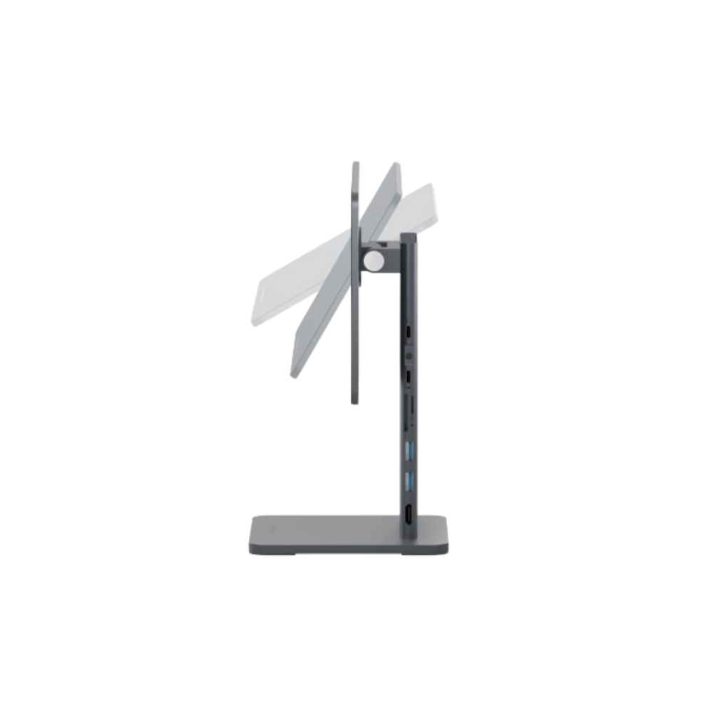 ADAM elements Mag M Pro Magnetic 8-in-1 iPad Stand Hub 11/USB 3.1 x2/HDMI 4K 60Hz/USB-C PD 60W input/SD 3.0/MicroSD 3.0/AUX