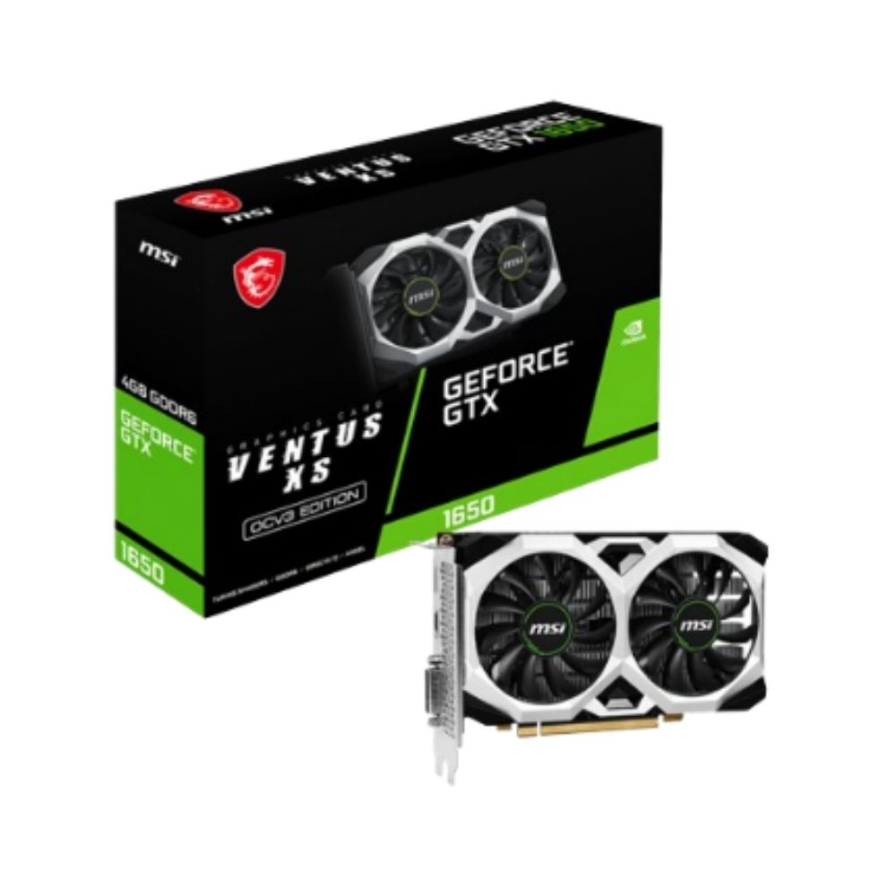 MSI GTX 1650 VENTUS XS OC V3 4GB GDDR6 128Bit Graphics Card