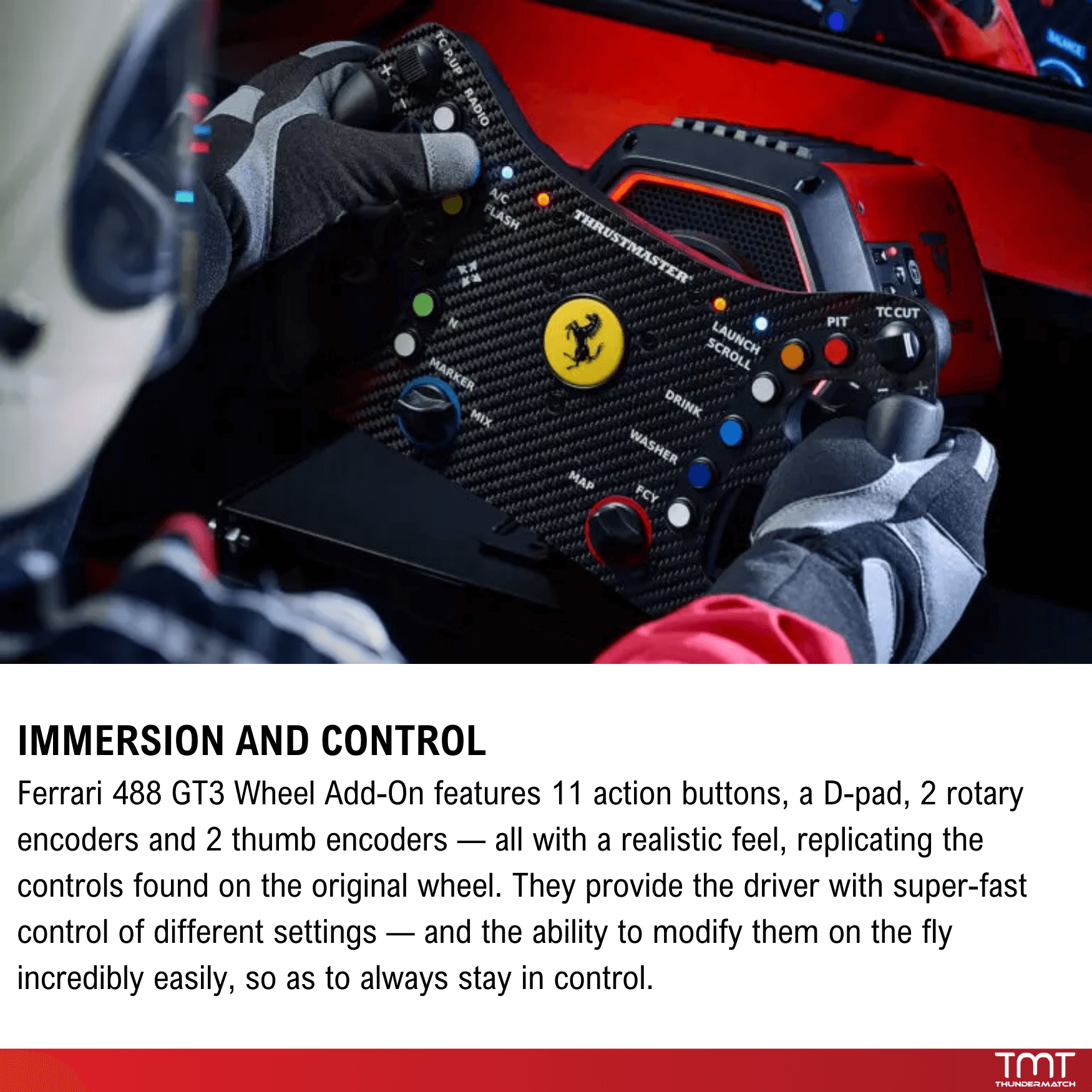 Thrustmaster Ferrari 488 GT3 Wheel Add-On