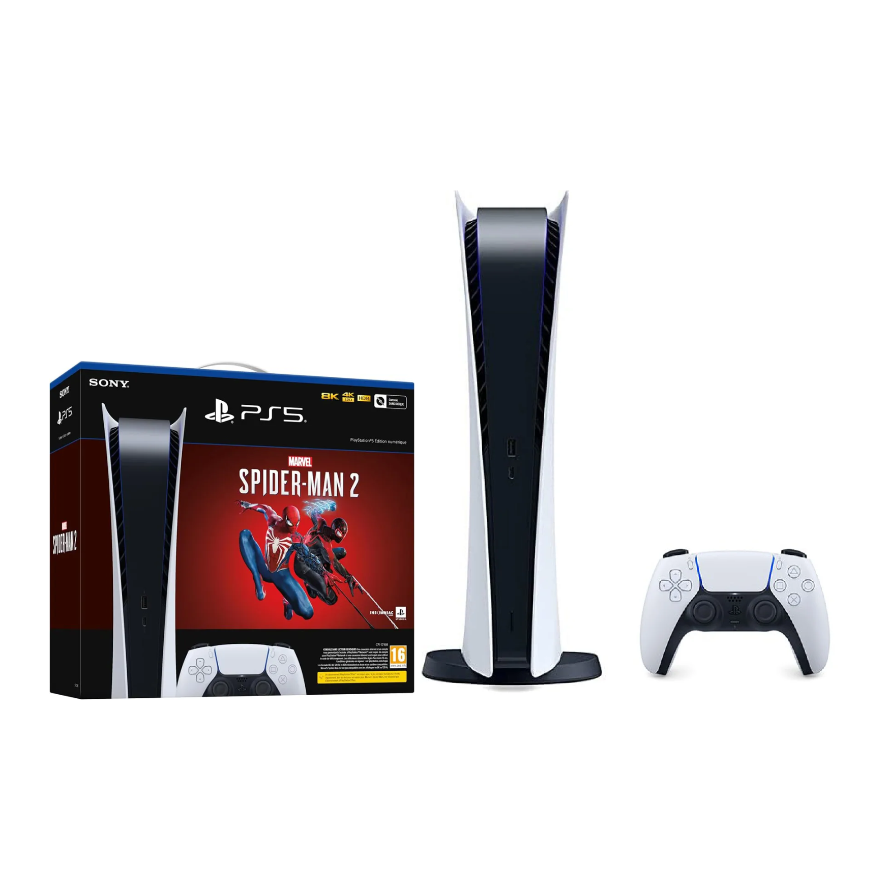 Sony PS5 PlayStation 5 Digital Edition Spider-Man 2 Bundle