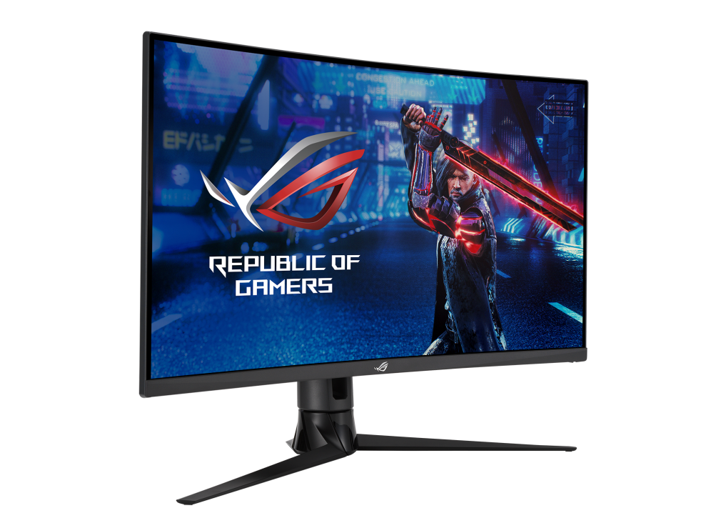 Asus XG32VC ROG Strix 31.5" Gaming Curved Monitor | 1ms (MPRT) | WQHD (2560x1440) | 144Hz(OC 170Hz) | VA Panel | 1800R | USB-C with PD 15W & HDMI & DP | Height Adjustable Stand | DisplayHDR 400 | sRGB 125% | FreeSync Premium Pro | 3Y Warranty