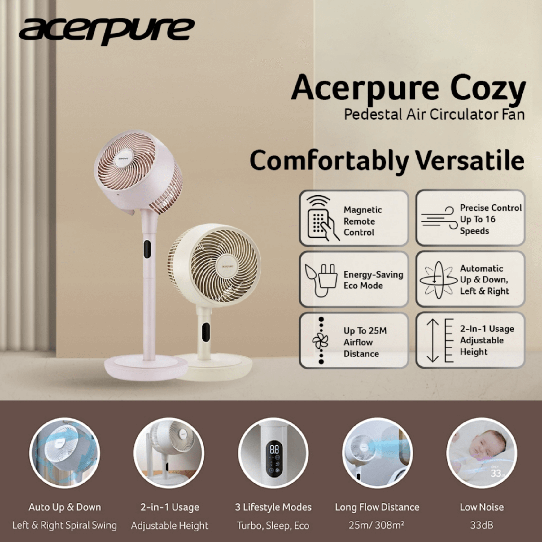 Acerpure Cozy F2 Air Circulator Fan