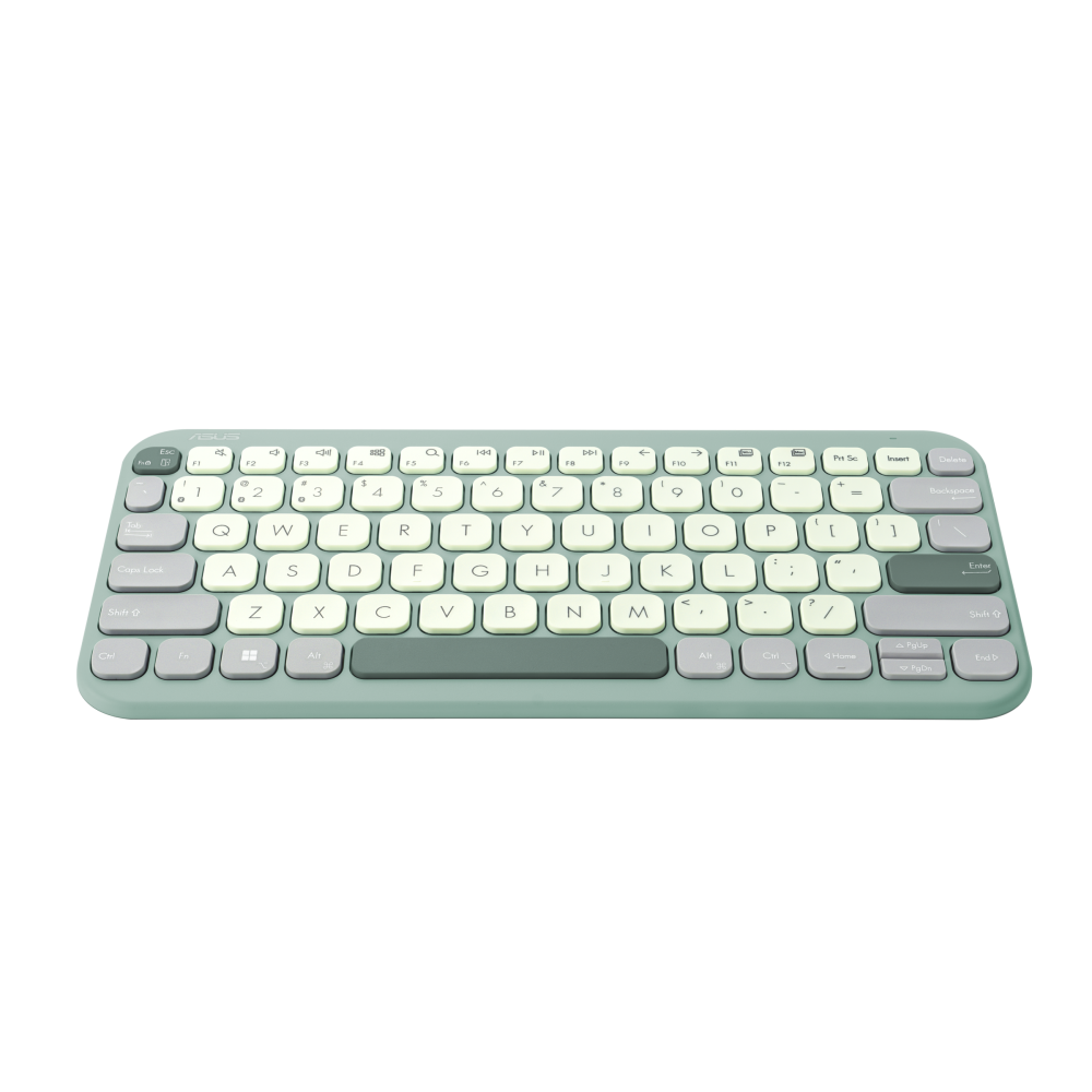 ASUS Marshmallow Keyboard KW100 (Green Tea Latte / Oat Milk) | Bluetooth Wireless | Distinctive looks Design | Scissor keys Style | 1Y Warranty