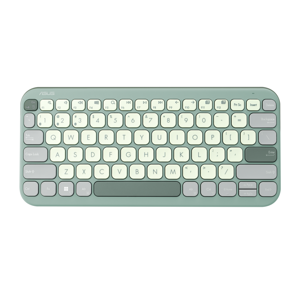 ASUS Marshmallow Keyboard KW100 (Green Tea Latte / Oat Milk) | Bluetooth Wireless | Distinctive looks Design | Scissor keys Style | 1Y Warranty